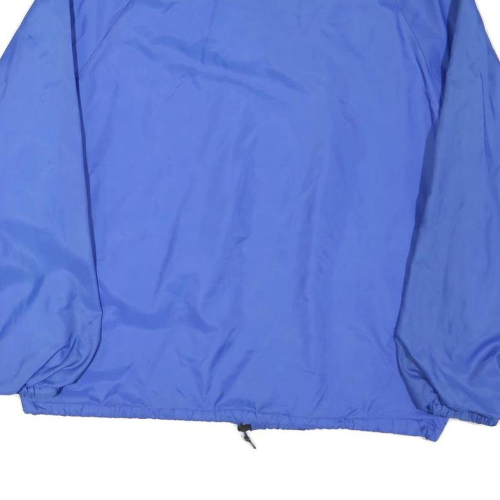 IMP PRINT Mens Blue Coach Jacket M Nylon Button Plain Lightweight