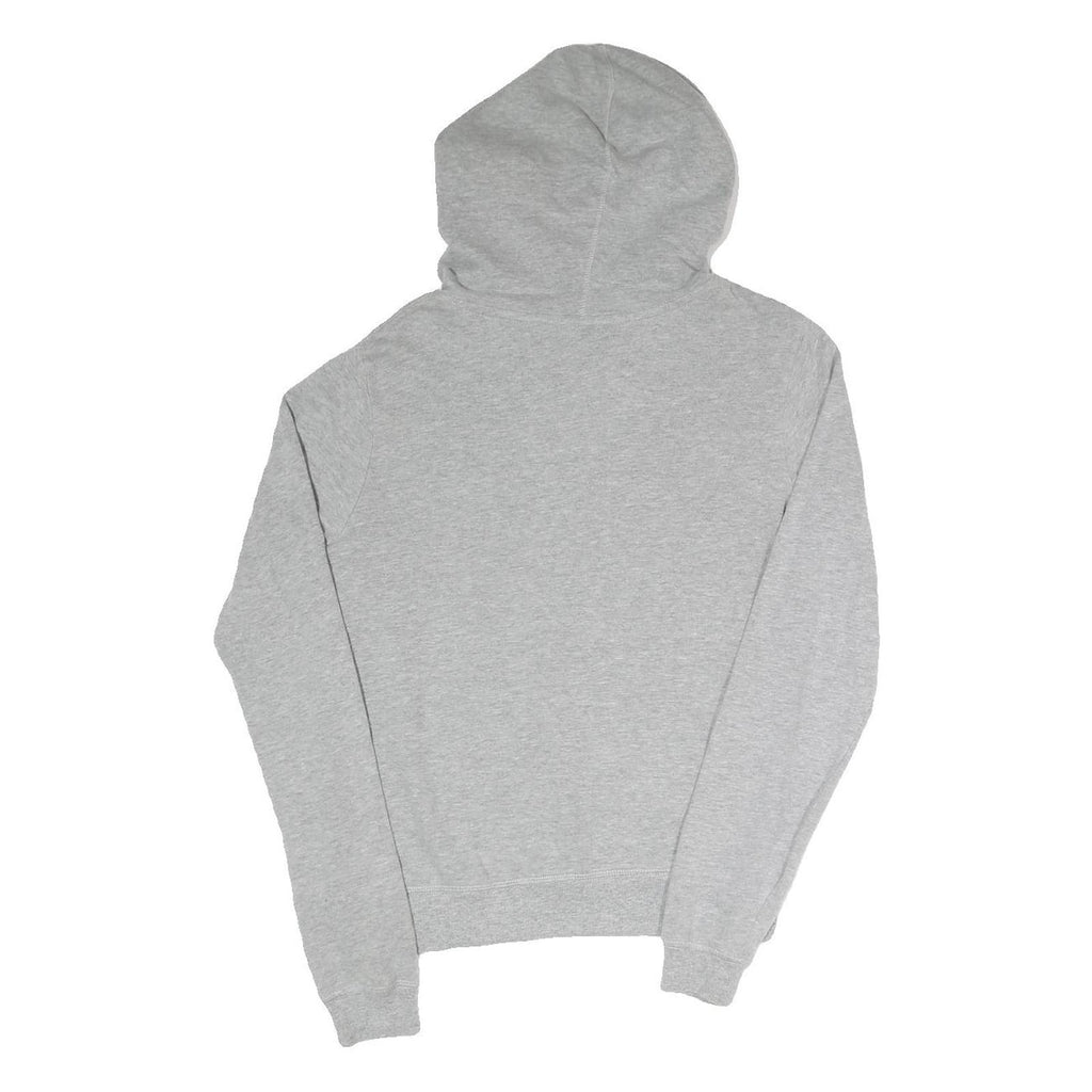 TOMMY HILFIGER Womens Grey White & Red Colourblock Pullover Hoodie S Cotton