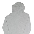 TOMMY HILFIGER Womens Grey White & Red Colourblock Pullover Hoodie S Cotton