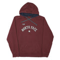 THE NORTH FACE Mens Maroon Hoodie L Cotton Blend Casual Pullover Hooded