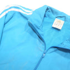 ADIDAS Mens Blue White Track Jacket L Polyester Zip Casual Sportswear