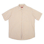 PIERRE CARDIN Mens Shirt White Check XL