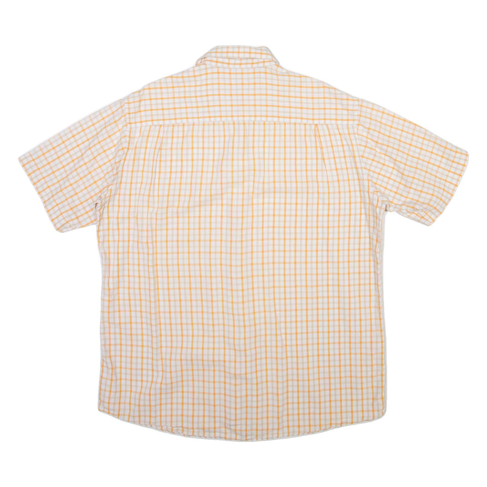 PIERRE CARDIN Mens Shirt White Check XL