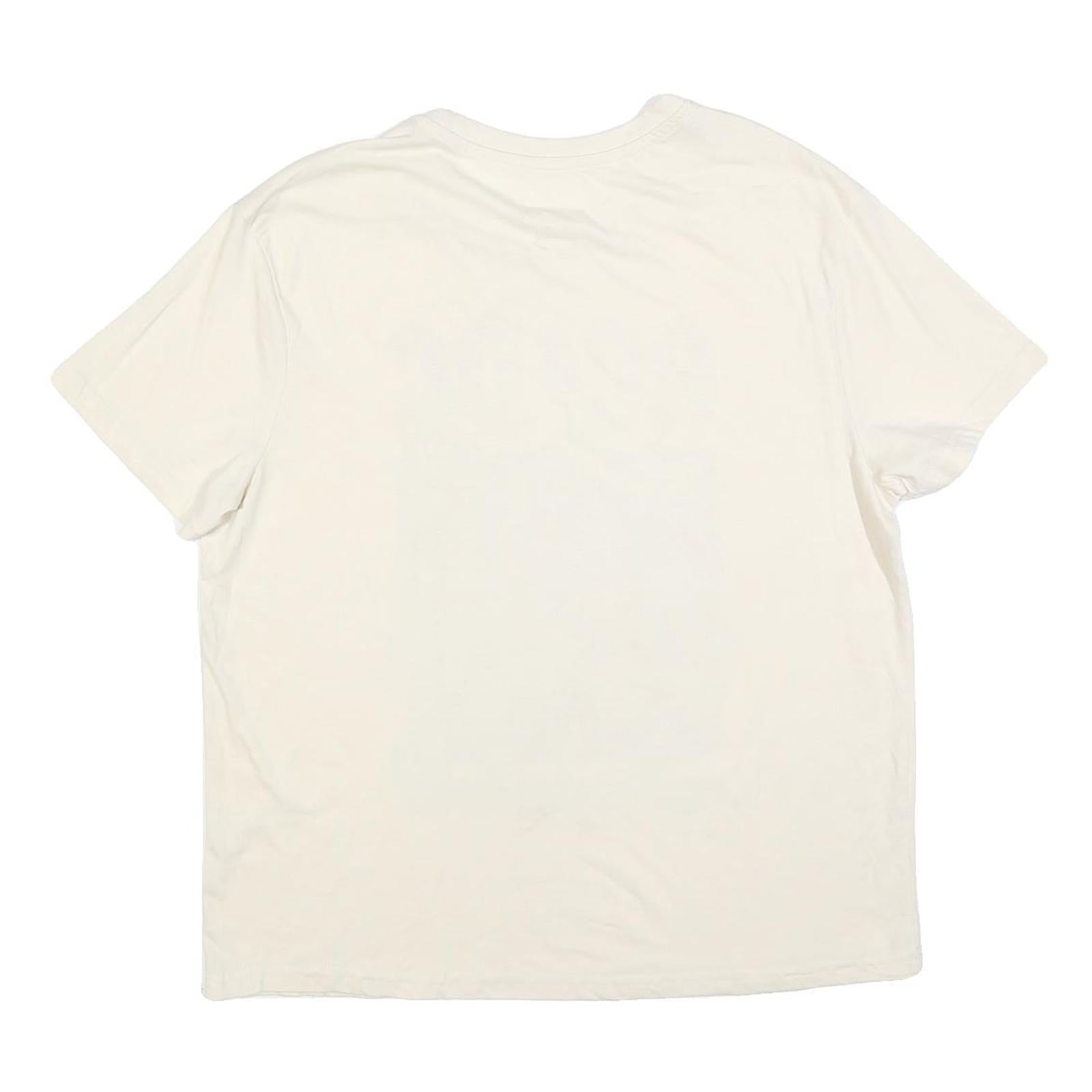 ACDC Womens Cream Band T-Shirt XL Short Sleeve Crew Neck Rock Graphic