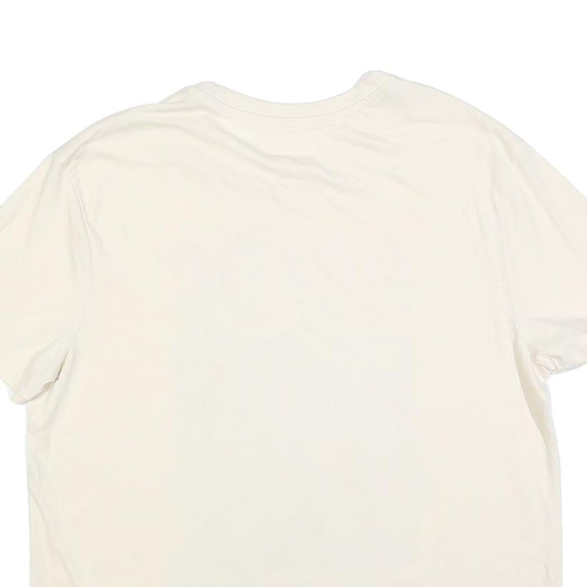 ACDC Womens Cream Band T-Shirt XL Short Sleeve Crew Neck Rock Graphic