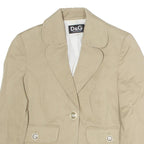 DOLCE & GABBANA Womens Blazer Waistcoat Brown XS