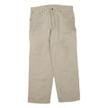 CARHARTT Mens Cotton Blend Beige Regular Fit Straight Leg Trousers W36 L30