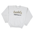 PORT & COMPANY Mens Grey Vandals Football Crew Neck XL Cotton Blend Sweatshirt