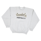 PORT & COMPANY Mens Grey Vandals Football Crew Neck XL Cotton Blend Sweatshirt