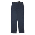 DICKIES Mens Cotton Blend Navy Regular Straight Trousers W27 L30 Workwear