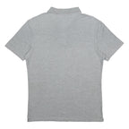 CALVIN KLEIN Mens Grey Polo Shirt Short Sleeve Plain M Cotton Blend Casual