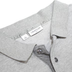 CALVIN KLEIN Mens Grey Polo Shirt Short Sleeve Plain M Cotton Blend Casual