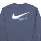 NIKE Mens Blue Crew Neck M Athletic Dept Just Do It Sweatshirt Classic Fit