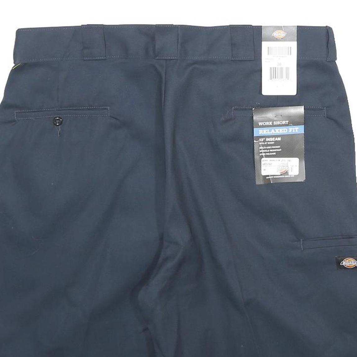 DICKIES Mens Navy Blue Casual Shorts Relaxed Fit XL W38 Workwear
