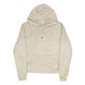 REEBOK Womens Beige Plush Hoodie S Fleece Pullover Hooded Sweatshirt Cozy