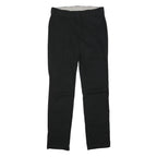 DICKIES Mens Black Cotton Blend Regular Straight Trousers W31 L32 Workwear