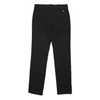 DICKIES Mens Black Cotton Blend Regular Straight Trousers W31 L32 Workwear
