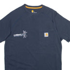 CARHARTT Mens T-Shirt Blue S