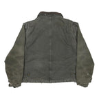 CARHARTT Mens Green Cotton Canvas Workwear Jacket XL Relaxed Fit Zip Up Pockets