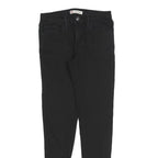 LEVI'S Girls Cotton Blend Black Slim Skinny Trousers W24 L26