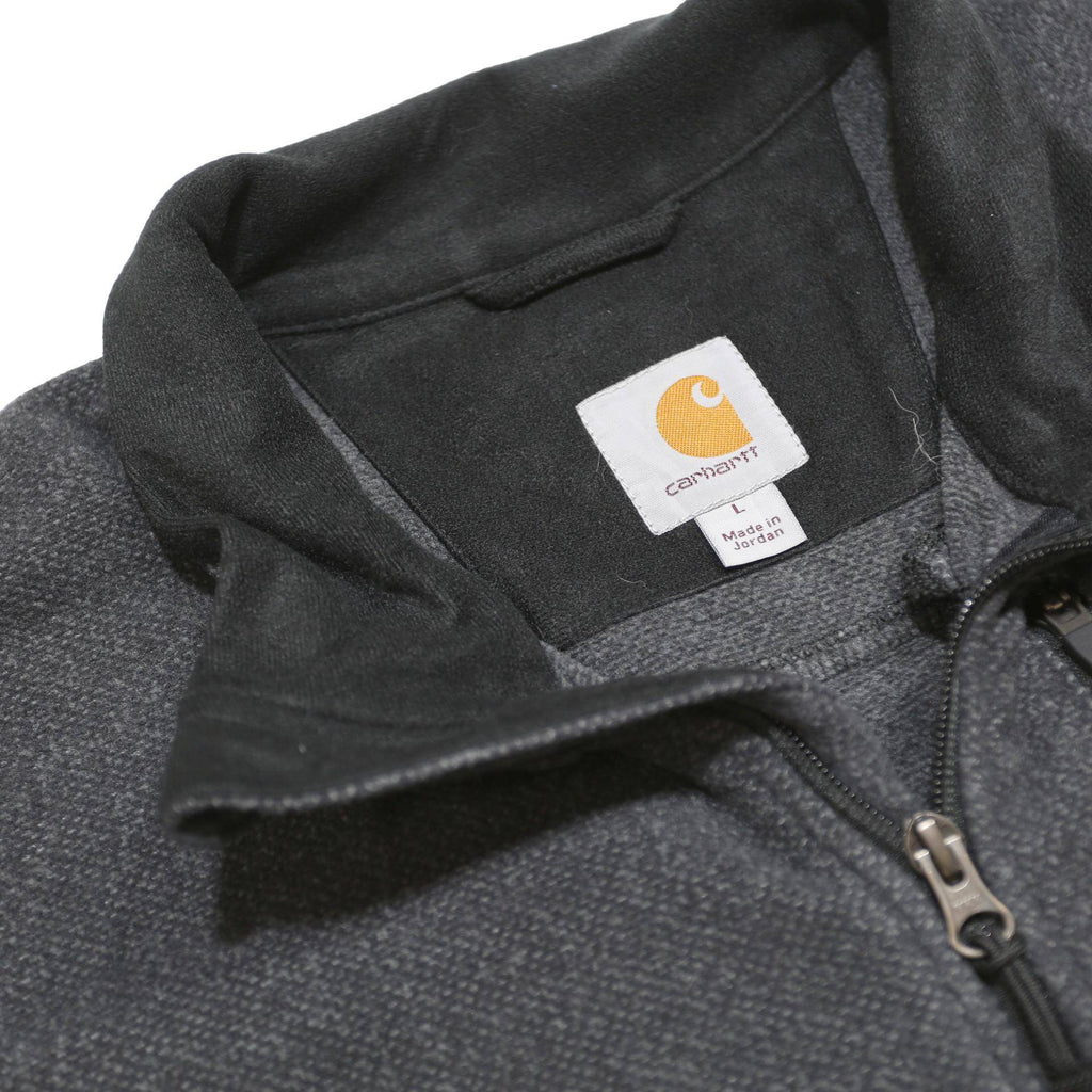 CARHARTT Mens Grey Plain Pullover Basic Knit L Workwear Polyester Jumper