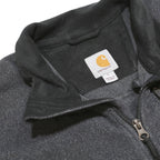 CARHARTT Mens Grey Plain Pullover Basic Knit L Workwear Polyester Jumper