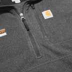 CARHARTT Mens Grey Plain Pullover Basic Knit L Workwear Polyester Jumper
