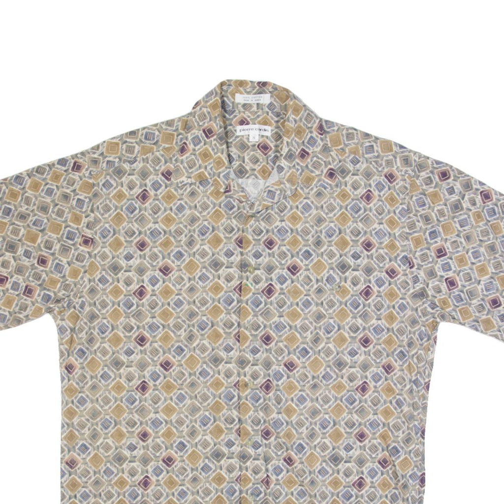 PIERRE CARDIN Mens Shirt Grey Spotted M