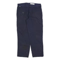 CARHARTT Mens Cotton Blend Navy Relaxed Straight Trousers W34 L32 Workwear Zip