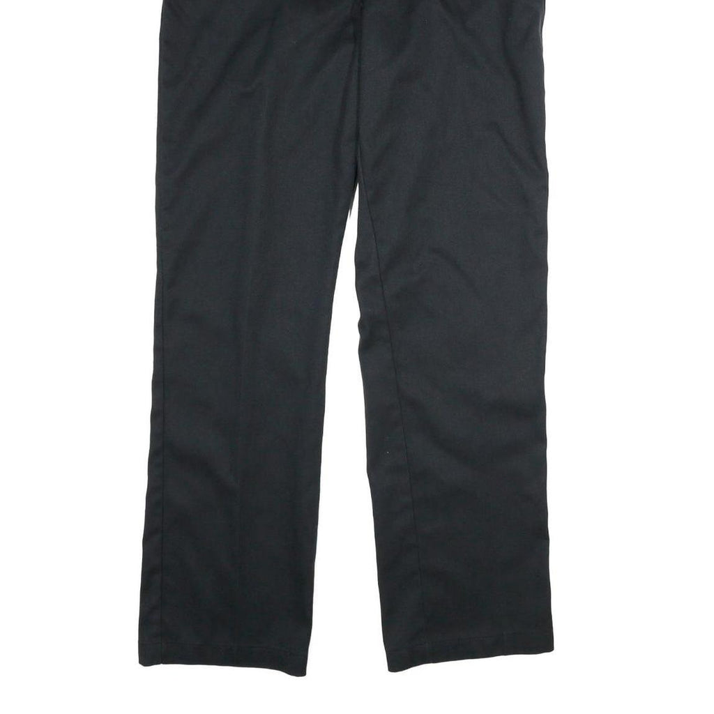 DICKIES Mens Cotton Black Regular Straight Trousers W38 L34 Workwear Zip Closure