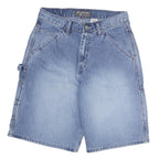 LEVI'S Mens Shorts Blue Denim SilverTab M W30 Carpenter Workwear Relaxed