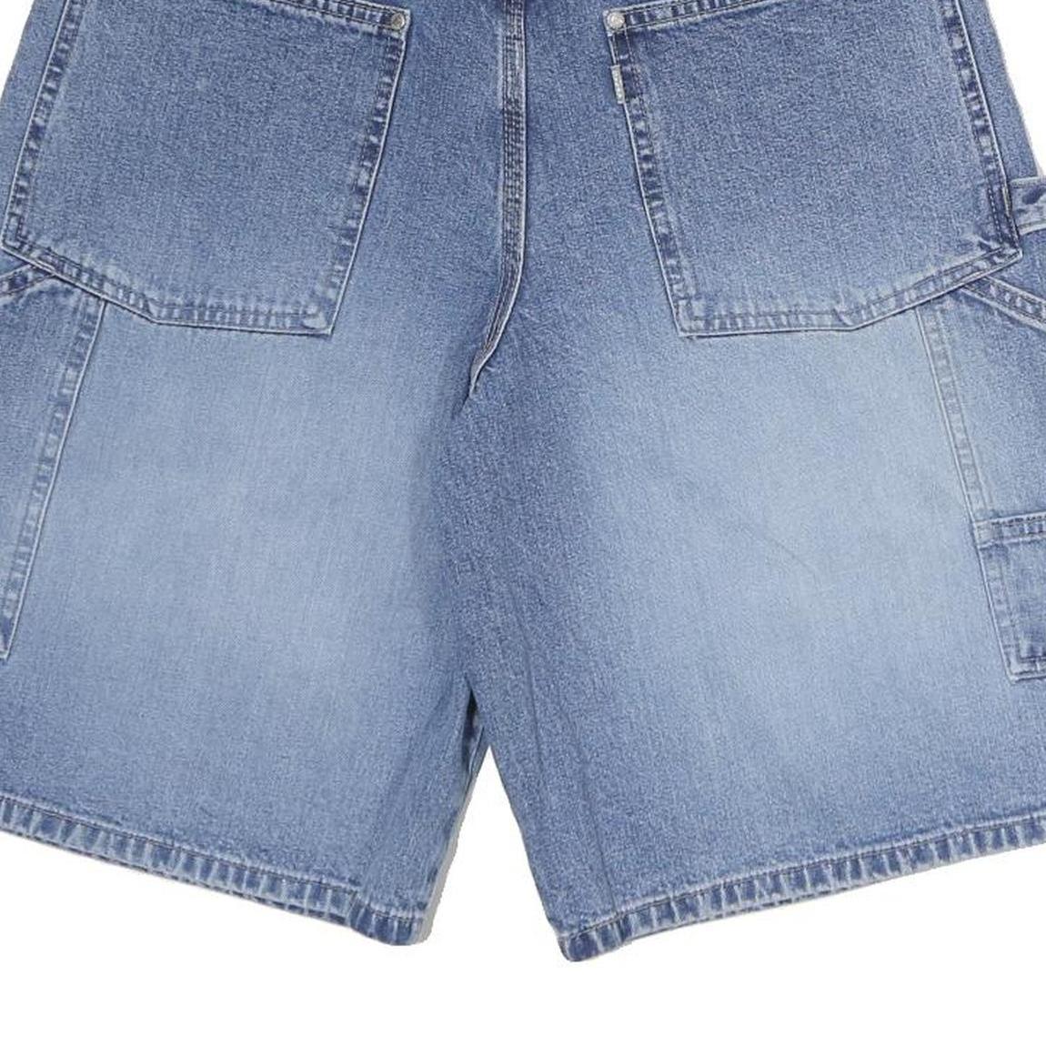 LEVI'S Mens Shorts Blue Denim SilverTab M W30 Carpenter Workwear Relaxed