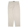 POLO RALPH LAUREN Mens Cotton Blend Beige Relaxed Straight Trousers W35 L32