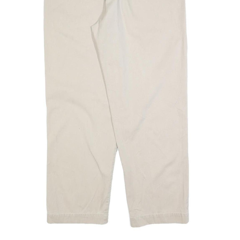 POLO RALPH LAUREN Mens Cotton Blend Beige Relaxed Straight Trousers W35 L32