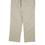 DICKIES Mens Cotton Blend Beige Regular Straight Trousers W36 L34 Workwear Zip