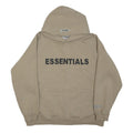 FEAR OF GOD ESSENTIALS Womens Beige Hoodie L Cotton Blend Casual Pullover