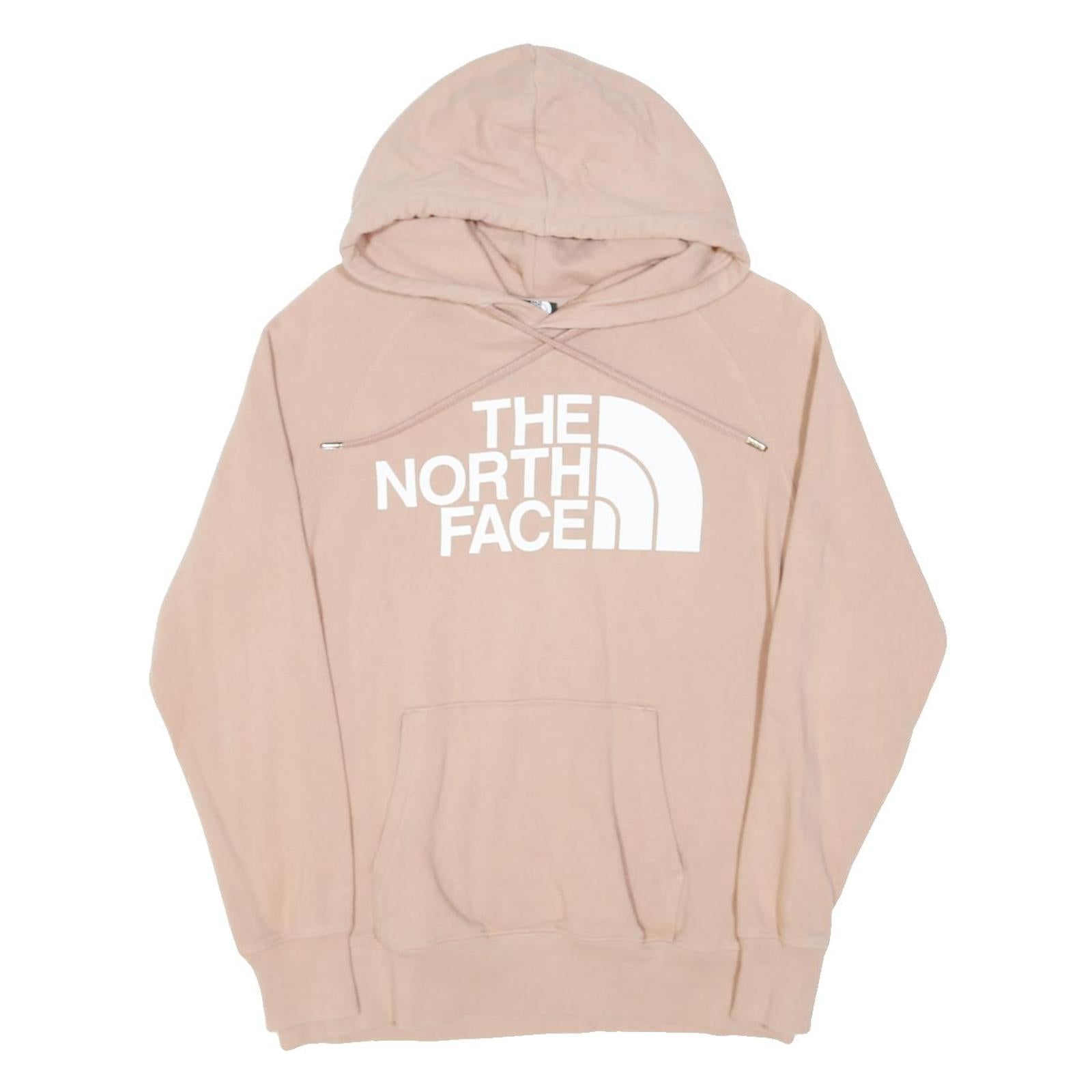 THE NORTH FACE Womens Pink Hoodie S Cotton Blend Casual Lightweight Sweatshirt