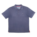 LE COQ SPORTIF Mens Blue Short Sleeve Plain Polo Shirt L Cotton Blend Casual