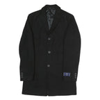 NEXT Womens Black Wool Jacket S Button Closure Classic Formal Coat