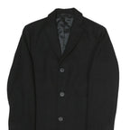 NEXT Womens Black Wool Jacket S Button Closure Classic Formal Coat