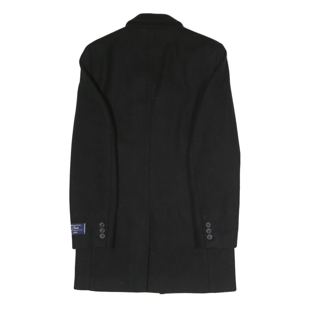 NEXT Womens Black Wool Jacket S Button Closure Classic Formal Coat