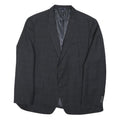 TOMMY HILFIGER Mens Black & Grey Wool Blazer Jacket XL Woven Check Classic