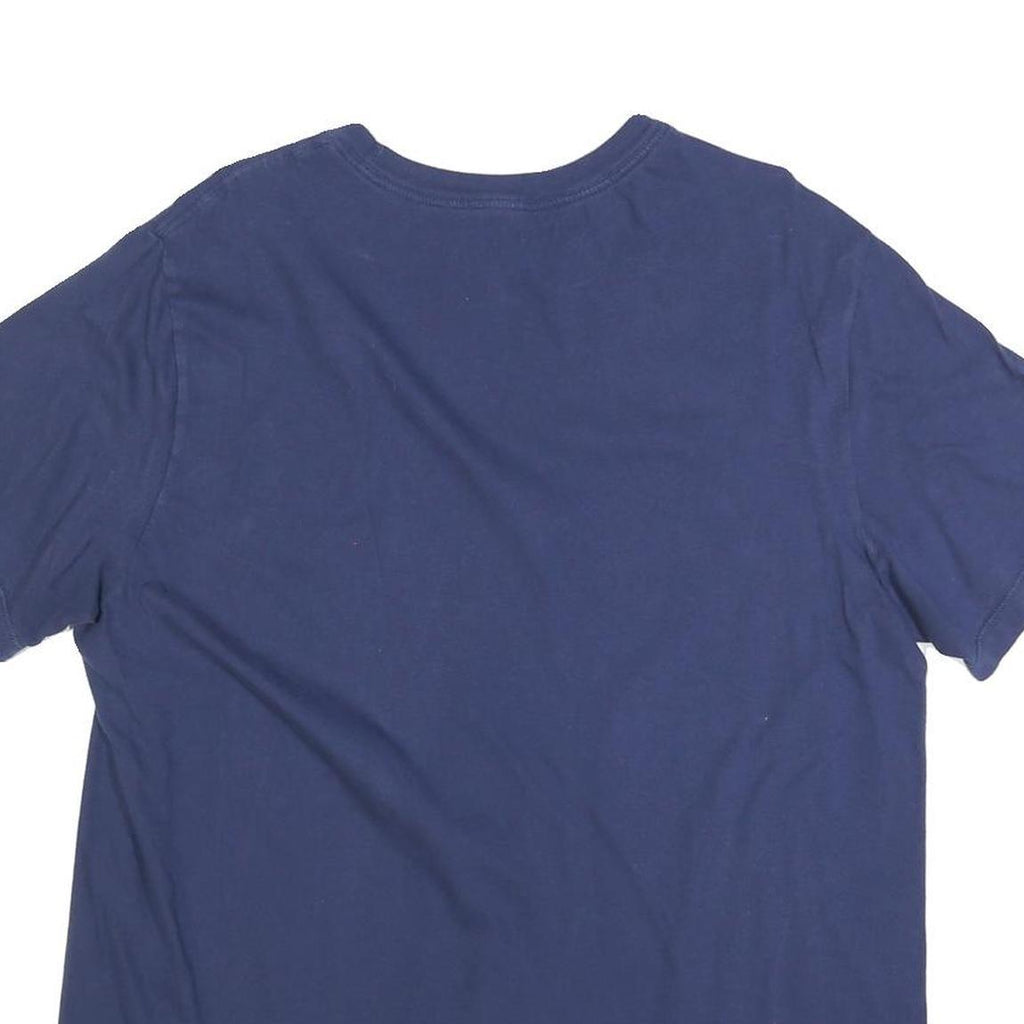 NIKE Mens Blue T-Shirt M Short Sleeve Crew Neck Cotton Blend Graphic Print
