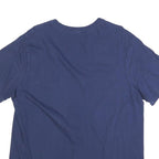 NIKE Mens Blue T-Shirt M Short Sleeve Crew Neck Cotton Blend Graphic Print