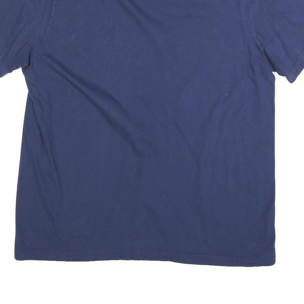 NIKE Mens Blue T-Shirt M Short Sleeve Crew Neck Cotton Blend Graphic Print