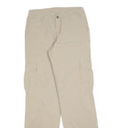CARHARTT Womens Beige Regular Straight Trousers W27 L32 Cargo Cotton Blend Zip