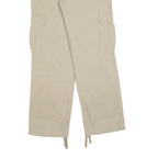 CARHARTT Womens Beige Regular Straight Trousers W27 L32 Cargo Cotton Blend Zip
