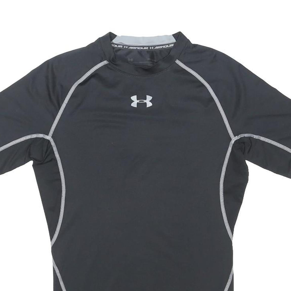 UNDER ARMOUR Mens Black Athletic T-Shirt M Short Sleeve Crew Neck Performance