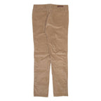 CALVIN KLEIN JEANS Womens Corduroy Trousers Beige Slim Straight W30 L29