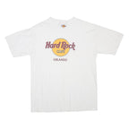HARD ROCK CAFE Mens White Orlando Graphic T-Shirt M Short Sleeve Crew Neck